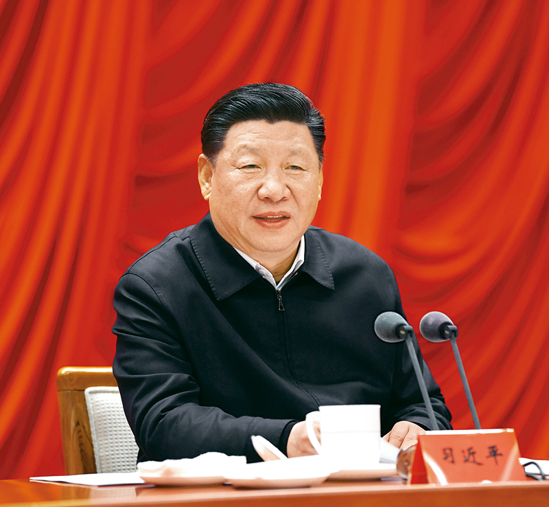 　　2019年1月21日，省部級(jí)主要領(lǐng)導(dǎo)干部堅(jiān)持底線思維著力防范化解重大風(fēng)險(xiǎn)專題研討班在中央黨校開(kāi)班。中共中央總書記、國(guó)家主席、中央軍委主席習(xí)近平在開(kāi)班式上發(fā)表重要講話。 新華社記者 饒愛(ài)民/攝
